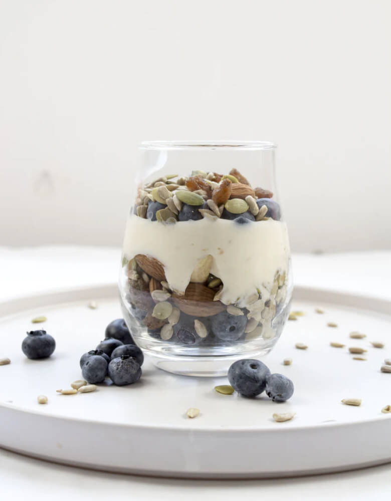 Healthy Dessert With Nuts & Berries